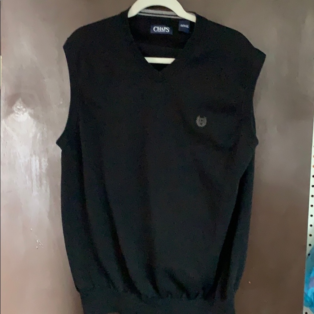 Men’s XL black Chaps sweater vest